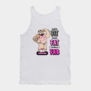 Fit Fat Fab pink Tank Top